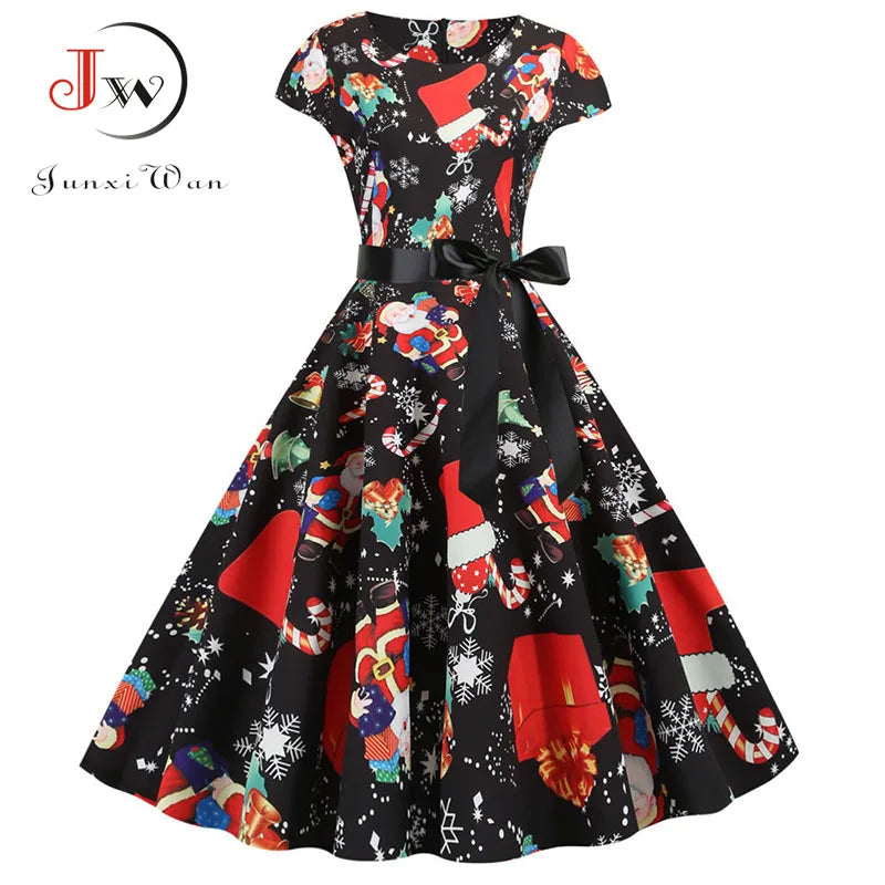 Christmas Elegant Vintage Xmas Party Dress