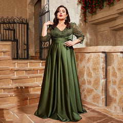 Plus Size Cocktail Evening Dress – Elegant and Flattering Design (F00292737)