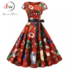 Christmas Elegant Vintage Xmas Party Dress